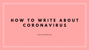 how to write about coronavirus