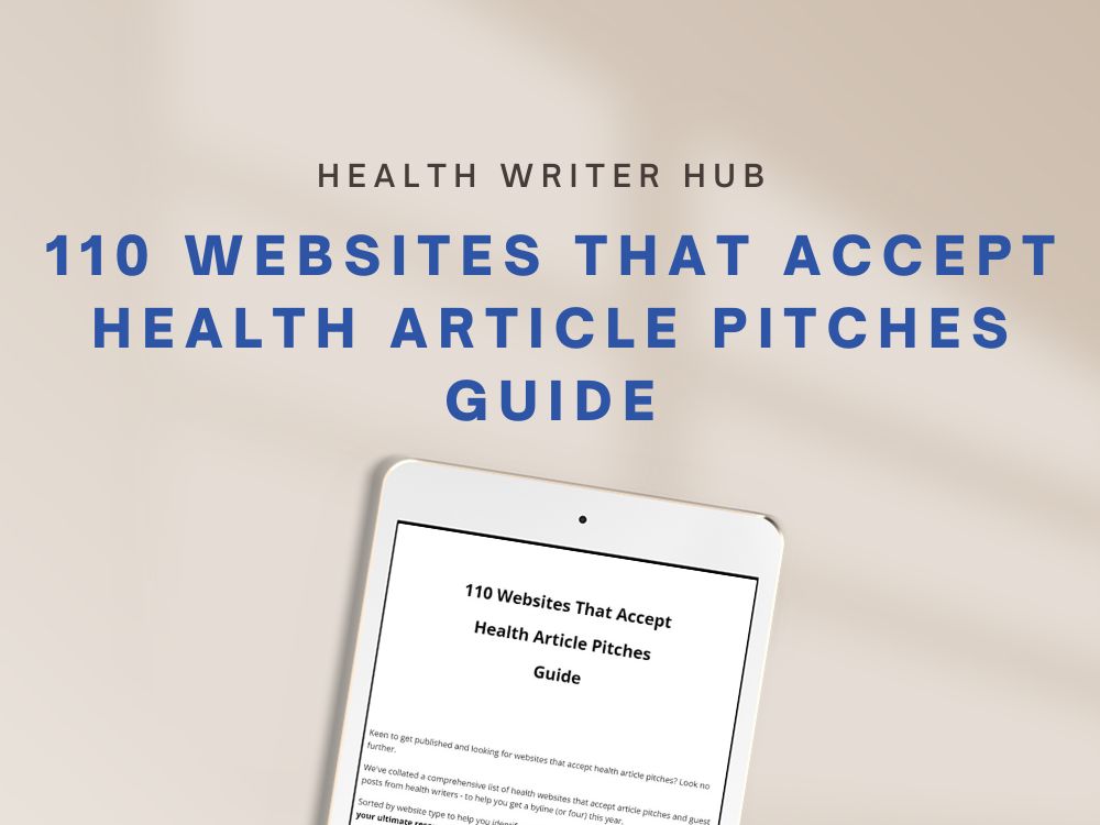 health ARTICLE PITCHING GUIDE