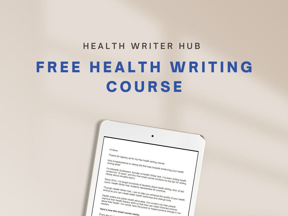 free health writing course