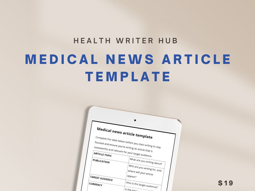 medical news article template
