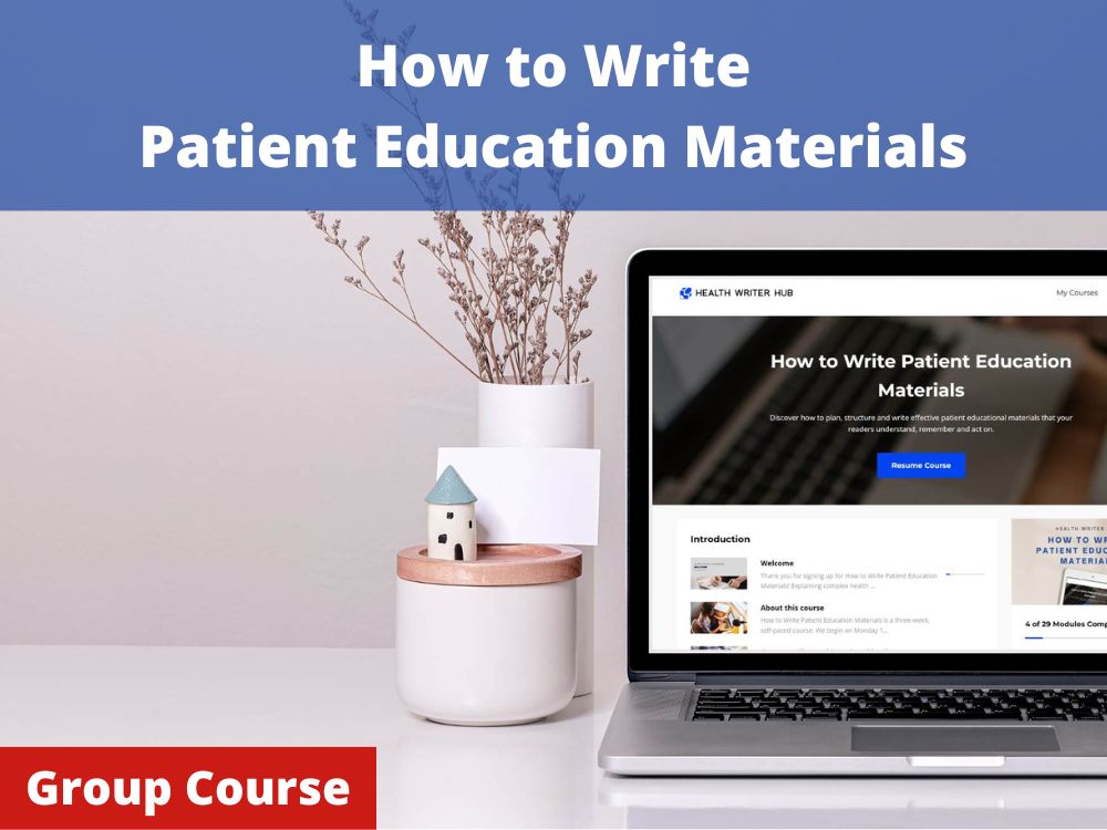 health writing course