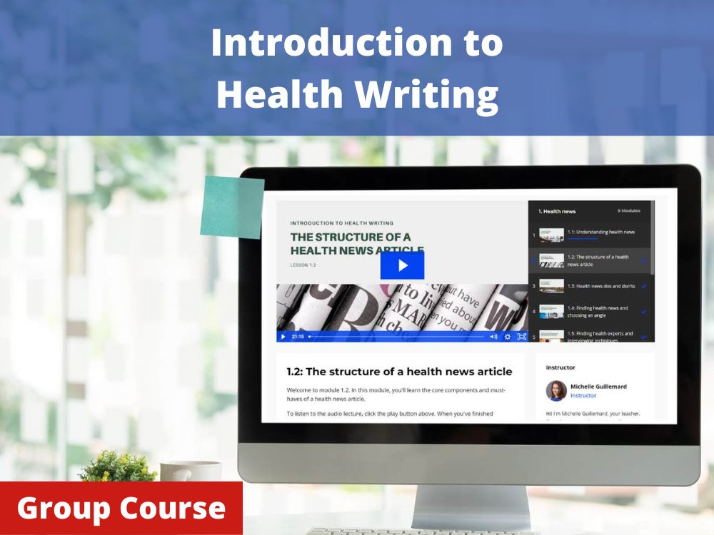 health writing course